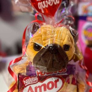 caja regalo peluche golosinas chocolate