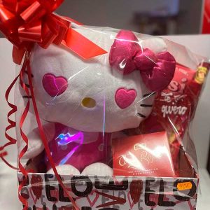 caja regalo peluche golosinas chocolate